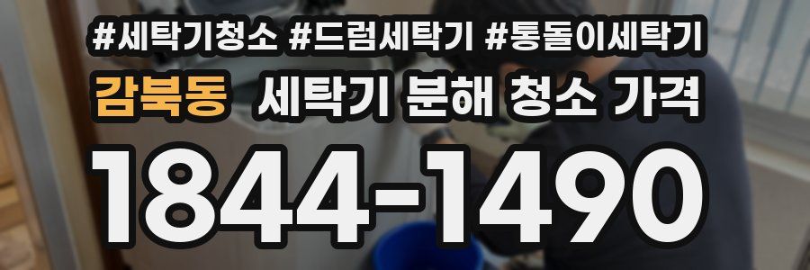 감북동 세탁기 분해 청소 가격
