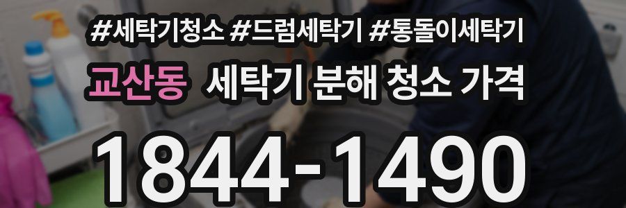 교산동 세탁기 분해 청소 가격