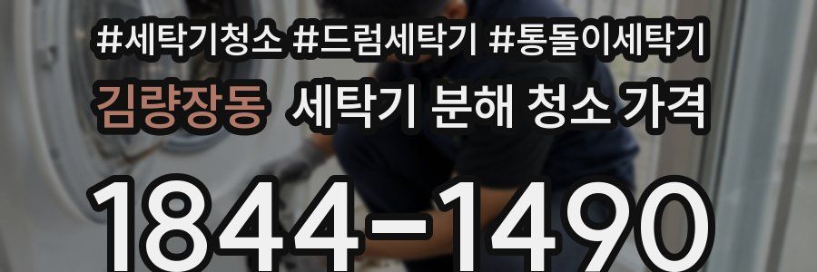 김량장동 세탁기 분해 청소 가격