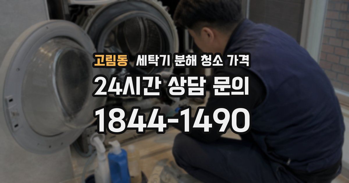 고림동 세탁기 분해 청소 가격