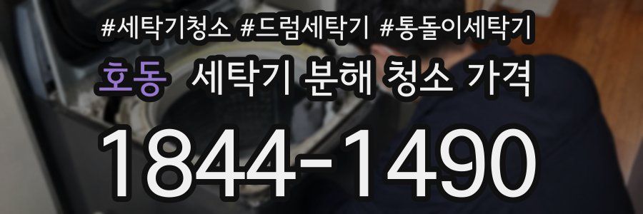 호동 세탁기 분해 청소 가격