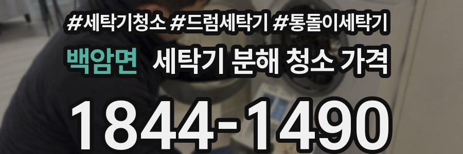 백암면 세탁기 분해 청소 가격