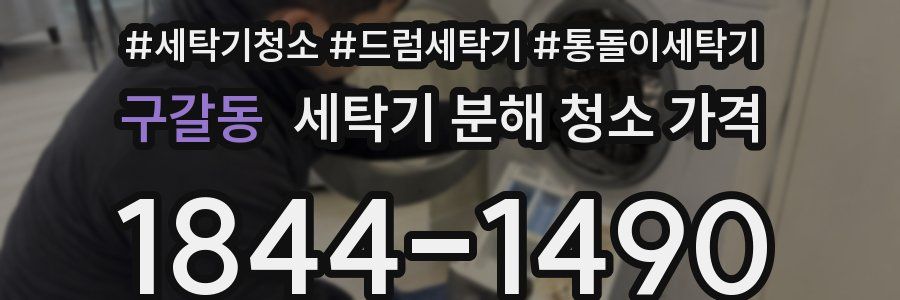 구갈동 세탁기 분해 청소 가격