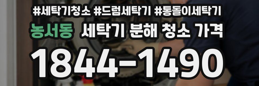 농서동 세탁기 분해 청소 가격