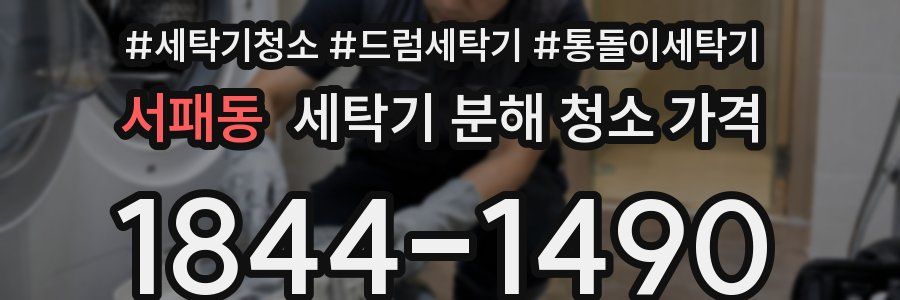 서패동 세탁기 분해 청소 가격