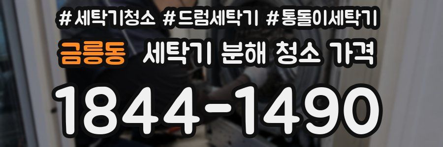 금릉동 세탁기 분해 청소 가격