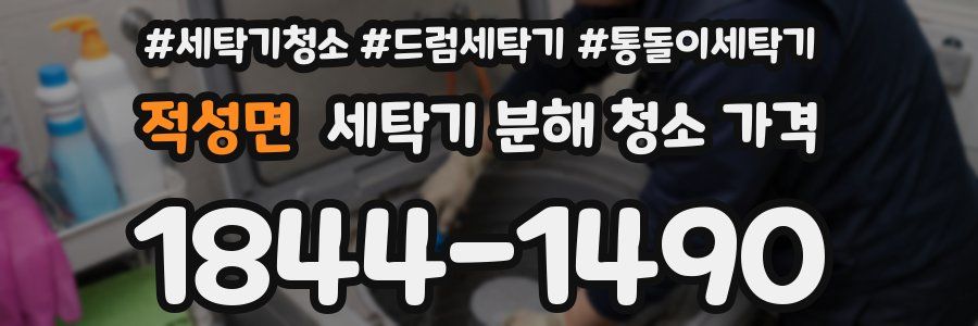 적성면 세탁기 분해 청소 가격