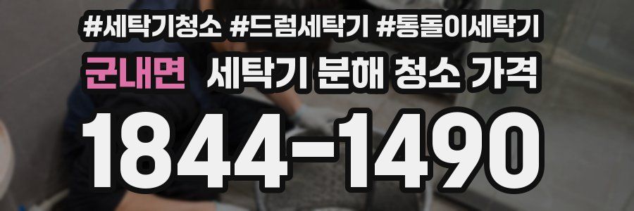 군내면 세탁기 분해 청소 가격