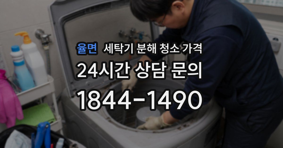 율면 세탁기 분해 청소 가격