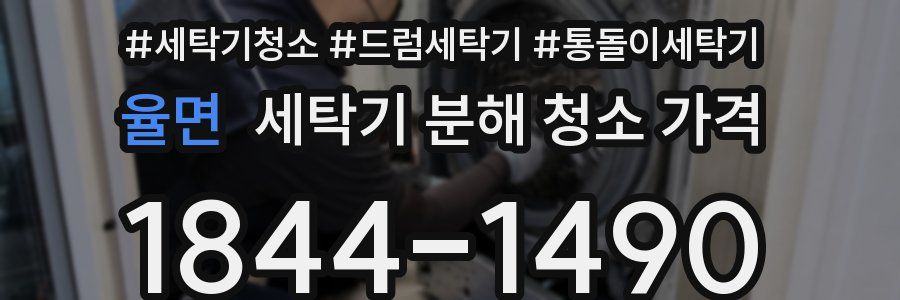 율면 세탁기 분해 청소 가격