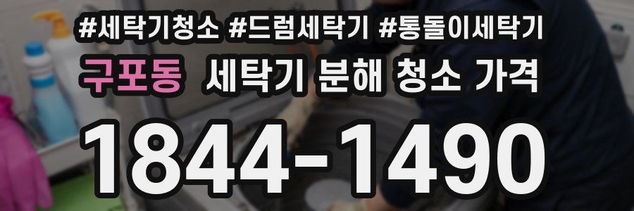 구포동 세탁기 분해 청소 가격