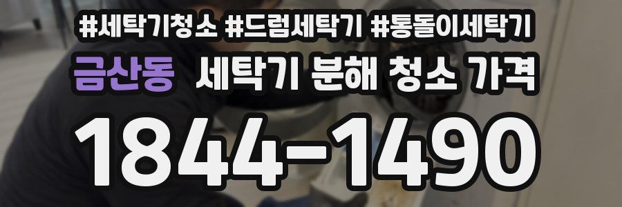 금산동 세탁기 분해 청소 가격