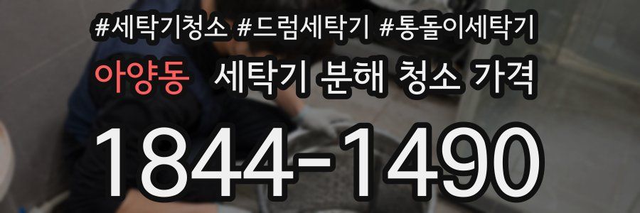 아양동 세탁기 분해 청소 가격