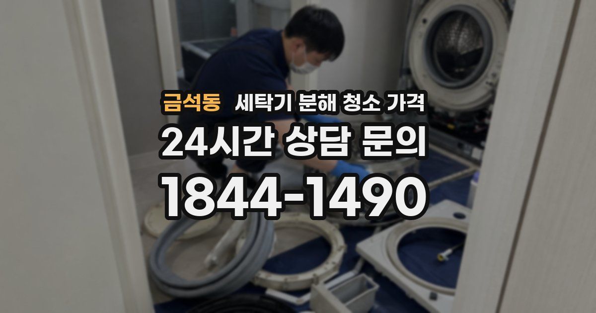 금석동 세탁기 분해 청소 가격