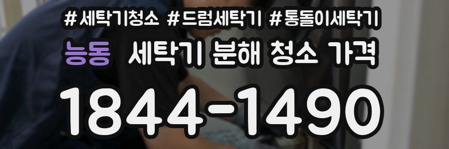 능동 세탁기 분해 청소 가격