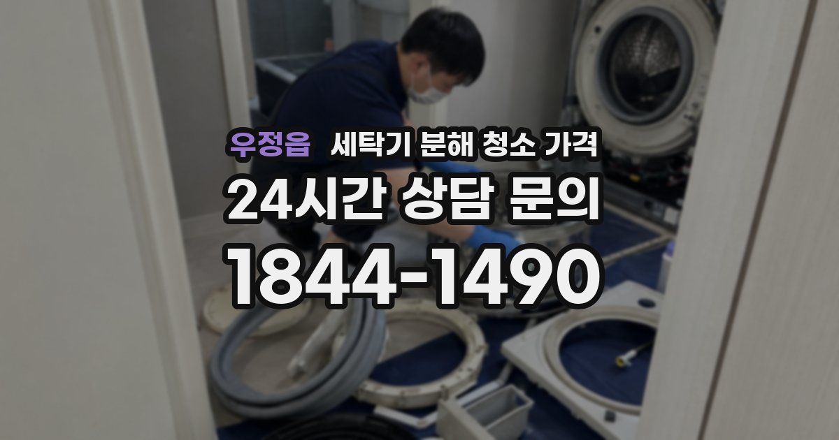 우정읍 세탁기 분해 청소 가격
