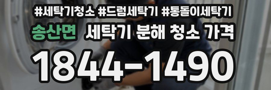 송산면 세탁기 분해 청소 가격