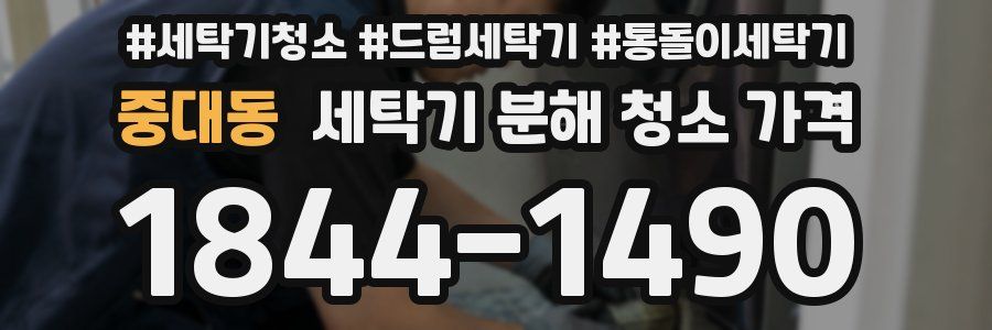 중대동 세탁기 분해 청소 가격