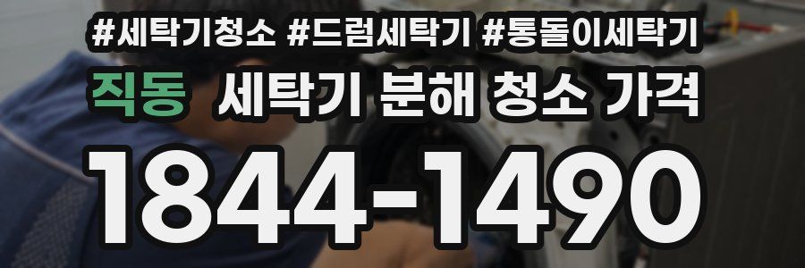 직동 세탁기 분해 청소 가격
