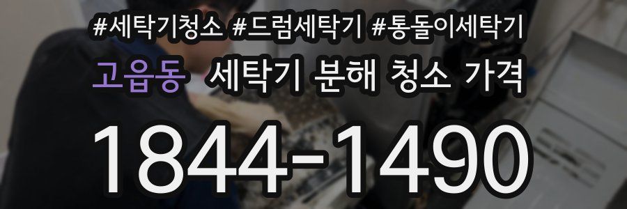 고읍동 세탁기 분해 청소 가격