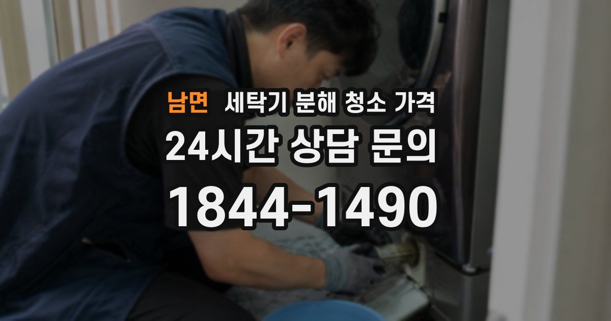 남면 세탁기 분해 청소 가격