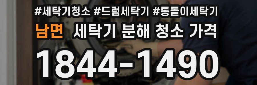남면 세탁기 분해 청소 가격