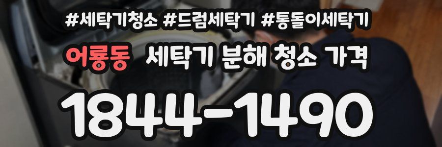 어룡동 세탁기 분해 청소 가격
