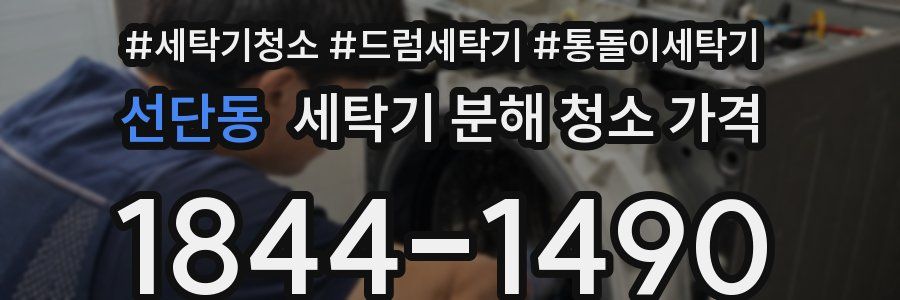 선단동 세탁기 분해 청소 가격