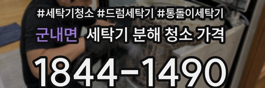 군내면 세탁기 분해 청소 가격