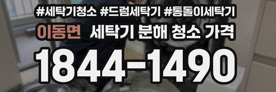 이동면 세탁기 분해 청소 가격