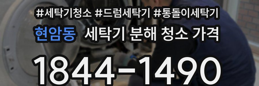 현암동 세탁기 분해 청소 가격