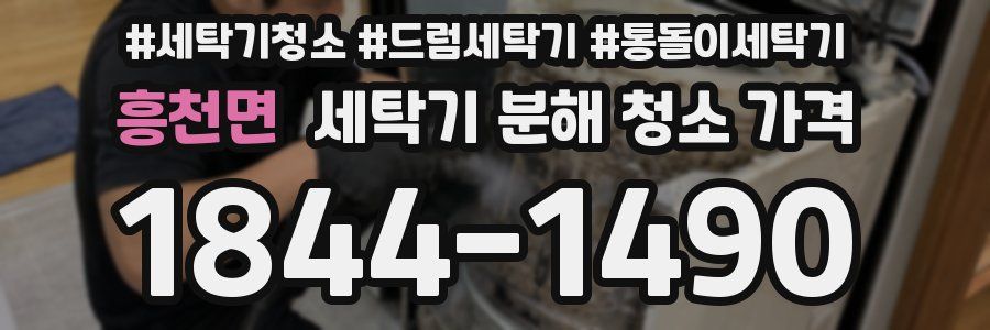 흥천면 세탁기 분해 청소 가격