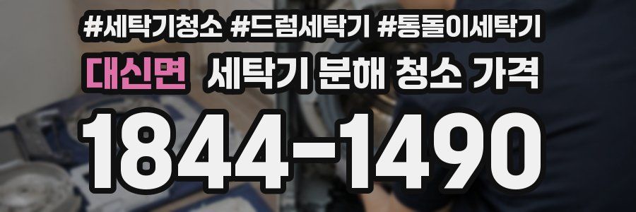 대신면 세탁기 분해 청소 가격