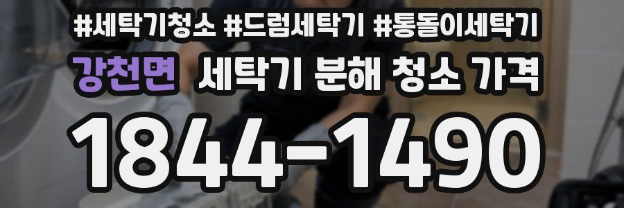 강천면 세탁기 분해 청소 가격