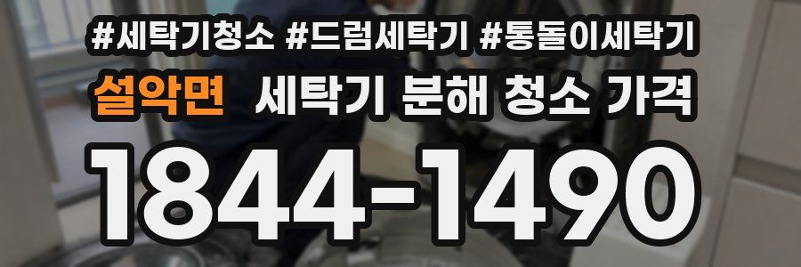 설악면 세탁기 분해 청소 가격
