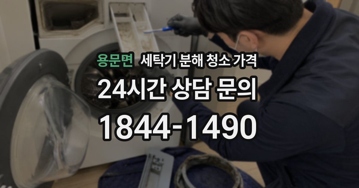 용문면 세탁기 분해 청소 가격