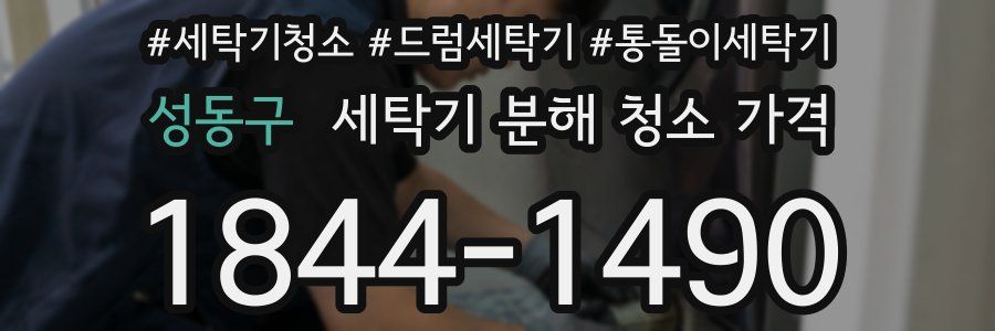 성동구 세탁기 분해 청소 가격