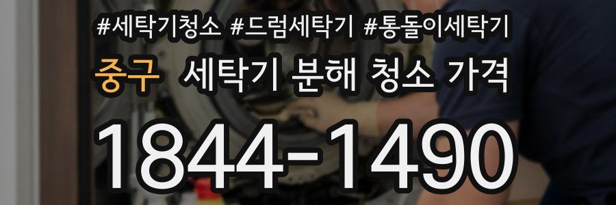 중구 세탁기 분해 청소 가격