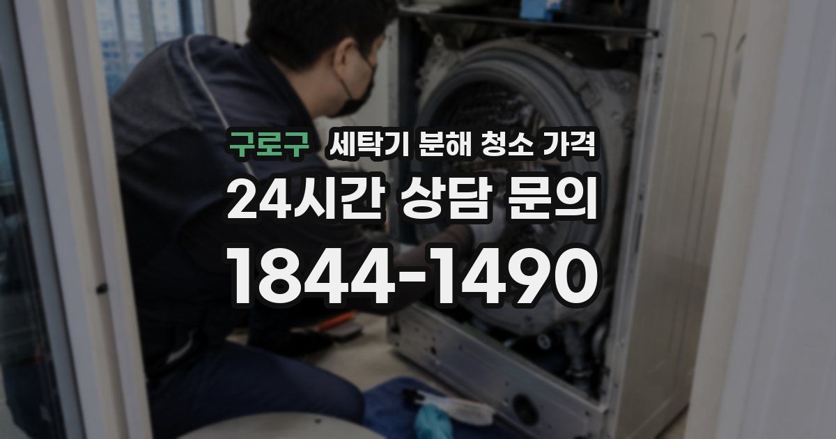 구로구 세탁기 분해 청소 가격