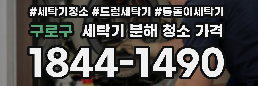구로구 세탁기 분해 청소 가격