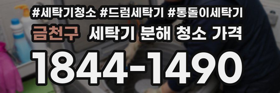 금천구 세탁기 분해 청소 가격