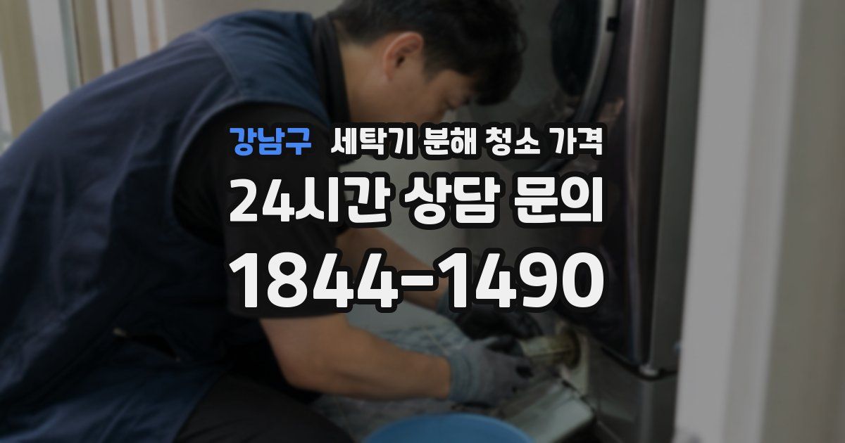 강남구 세탁기 분해 청소 가격