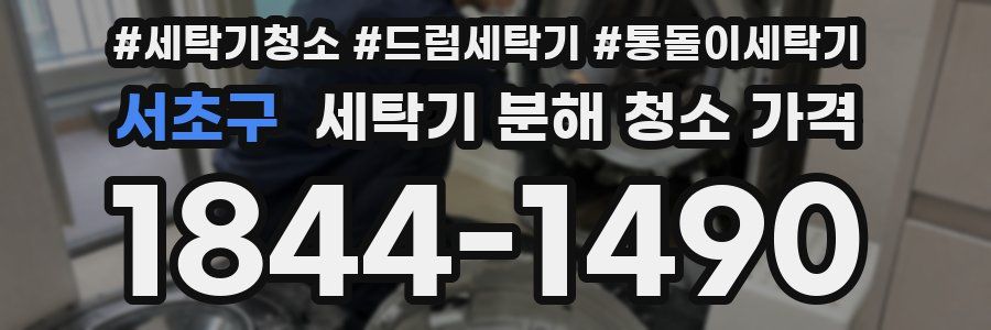 서초구 세탁기 분해 청소 가격