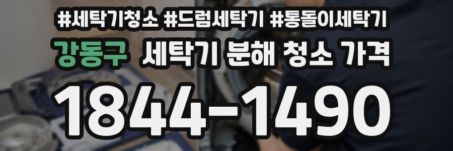 강동구 세탁기 분해 청소 가격