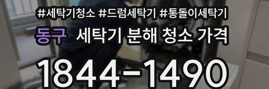 동구 세탁기 분해 청소 가격