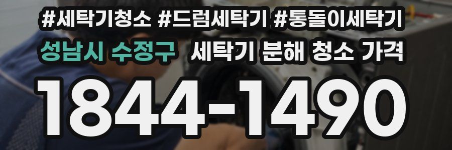 성남시 수정구 세탁기 분해 청소 가격