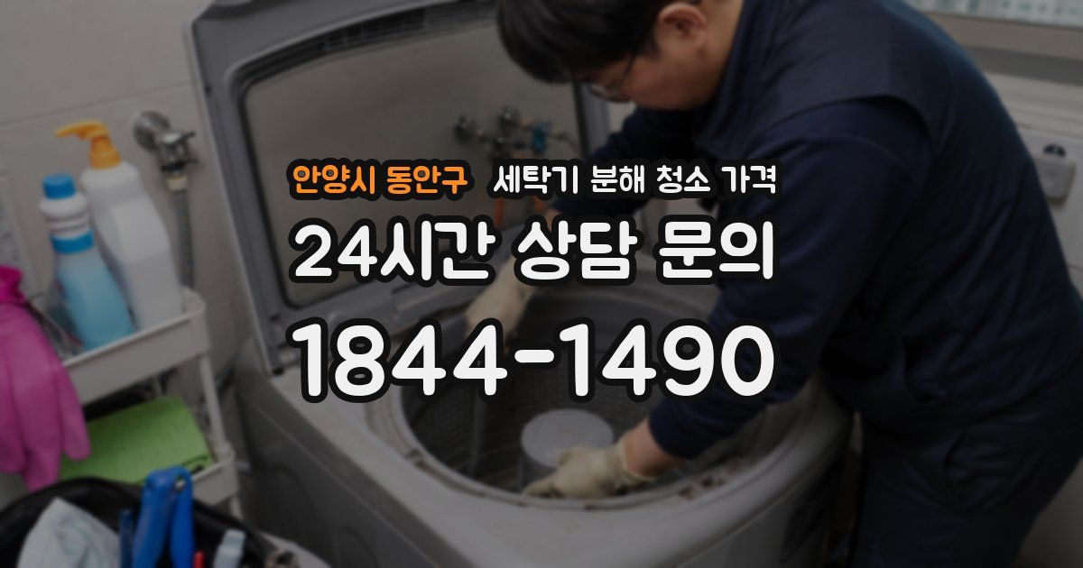 안양시 동안구 세탁기 분해 청소 가격