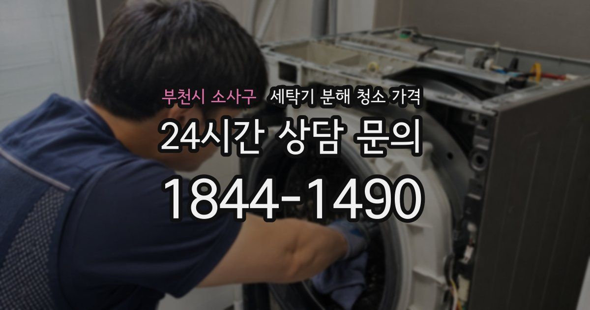 부천시 소사구 세탁기 분해 청소 가격