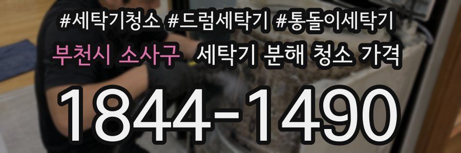 부천시 소사구 세탁기 분해 청소 가격