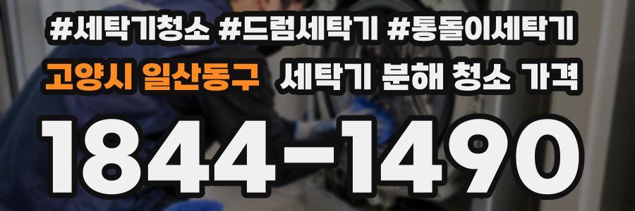고양시 일산동구 세탁기 분해 청소 가격